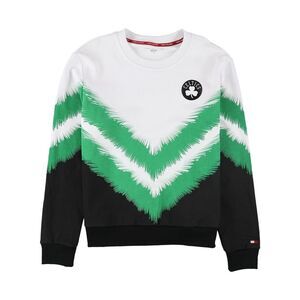 Tommy Hilfiger Womens Celtics Pullover Sweater, whtgreenblk, S